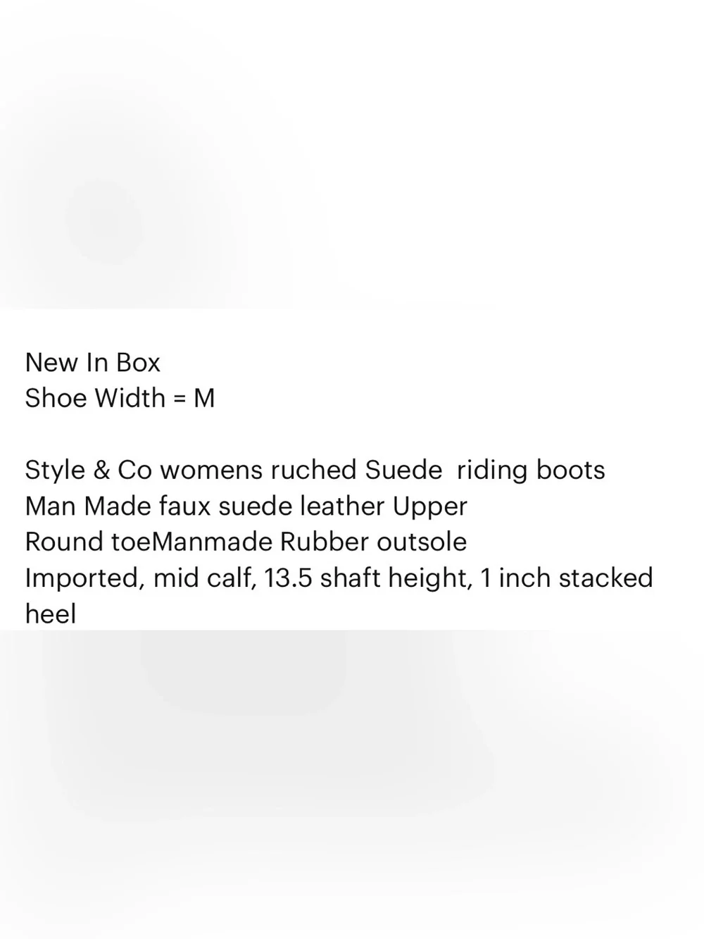 Style & Co. Black Over-the-Knee Stretch Riding Boot